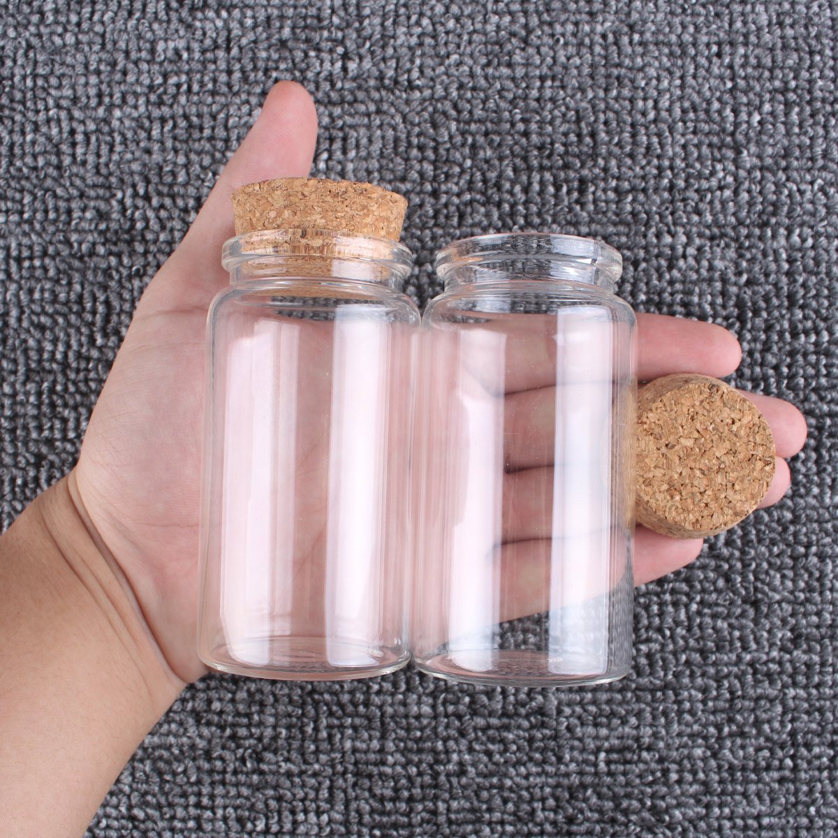 Candle Making Glass Jars - 2pcs/lot 50ml 60ml 80ml 100ml 120ml