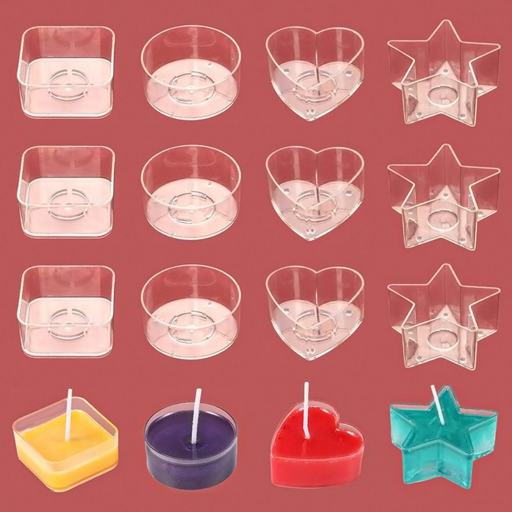 Candle Making Glass Jars - 10Pcs DIY Art Light Candle Making