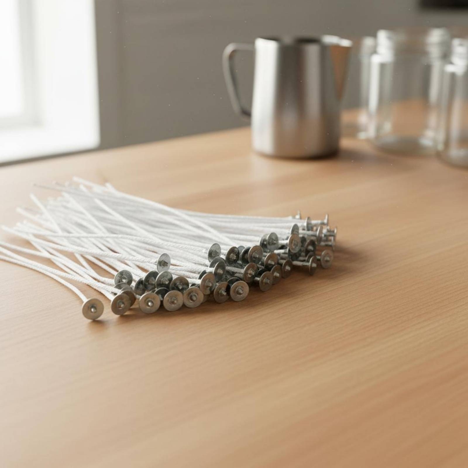 50 Pieces Cotton Candle Wicks  - огляд і ціна Cotton Wick Pre Tabbed