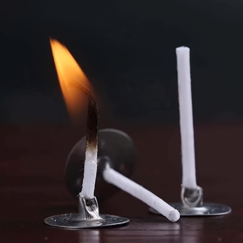 6-20cm 100pc Smokeless Candle  - огляд і ціна Cotton Wick Pre Tabbed