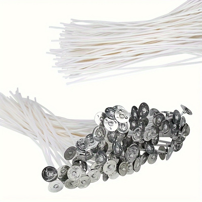 6-20cm 100pc Smokeless Candle  - огляд і ціна Cotton Wick Pre Tabbed