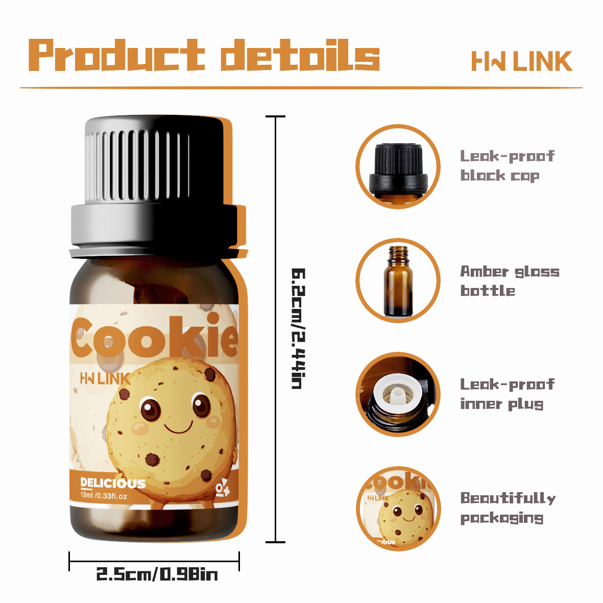 10ml Cookie Essential Oils  fo - огляд і ціна Candle Making Ingredients