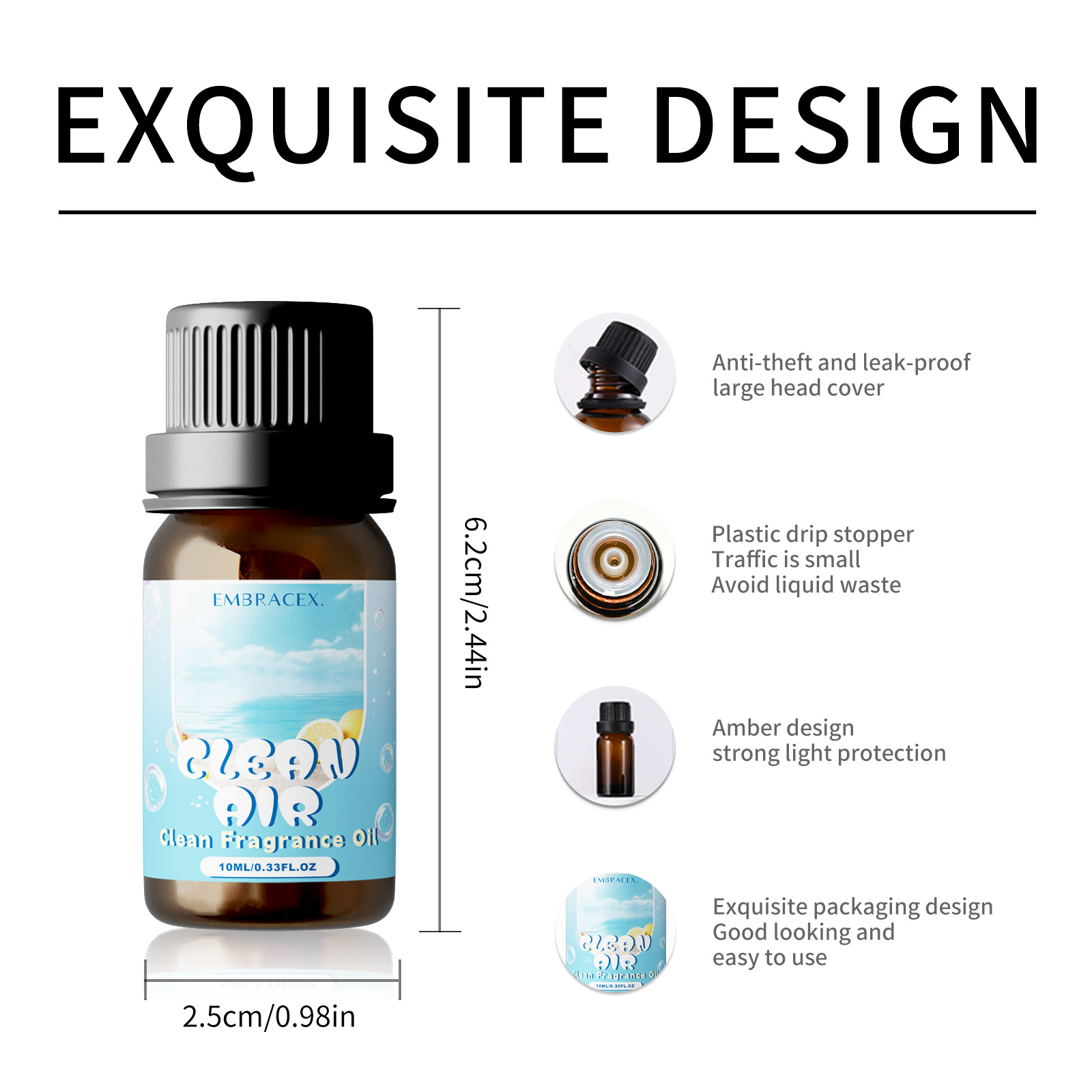 10ml Clean Air Essential Oil L - огляд і ціна Candle Making Ingredients