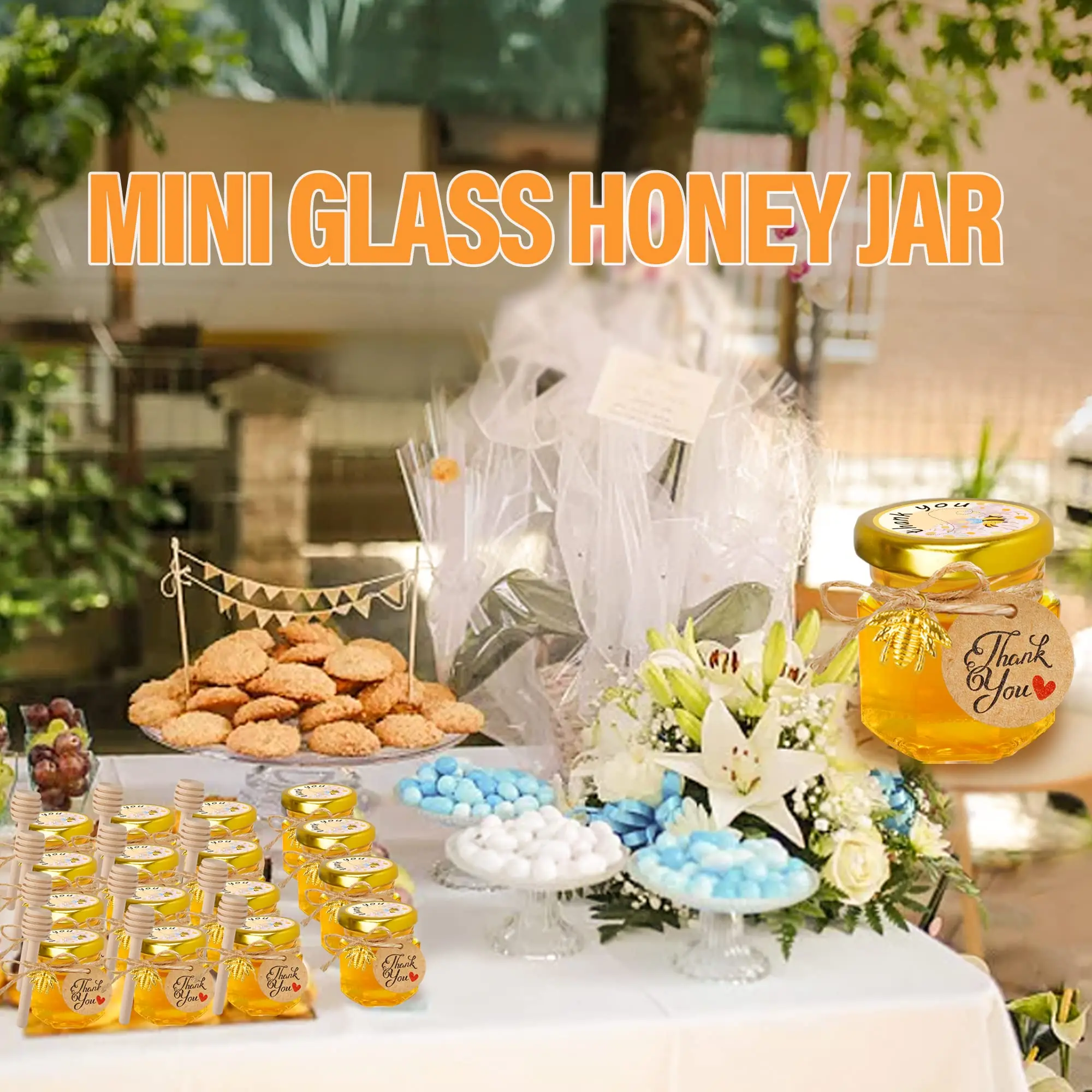 1.5Oz Hexagon Mini Glass Honey - огляд і ціна Candle Making Glass Jars