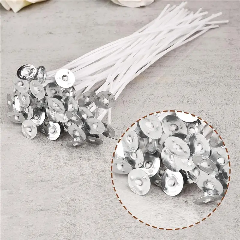 100/50pcs Smokeless Candle Wic - огляд і ціна Cotton Wick Pre Tabbed