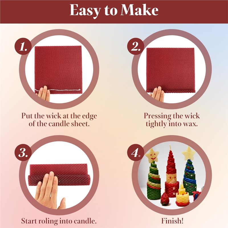 AT21-Bee Swax Sheets(24Pcs), 8 - огляд і ціна Candle Making Kit For Adults