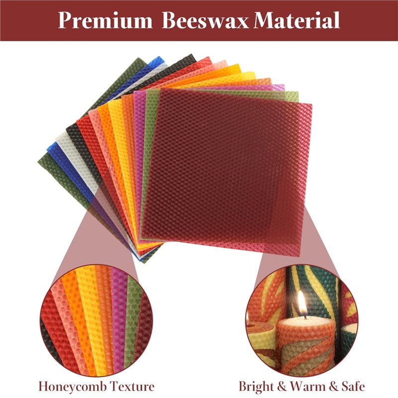 AT21-Bee Swax Sheets(24Pcs), 8 - огляд і ціна Candle Making Kit For Adults