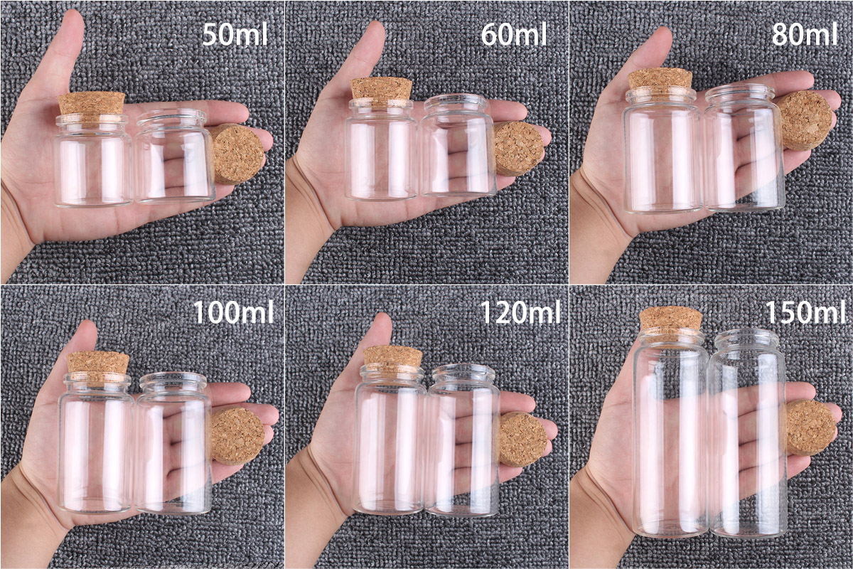 2pcs/lot 50ml 60ml 80ml 100ml  - огляд і ціна Candle Making Glass Jars