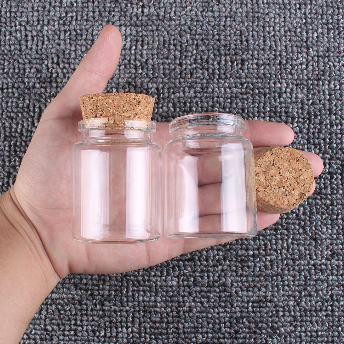 2pcs/lot 50ml 60ml 80ml 100ml  - огляд і ціна Candle Making Glass Jars