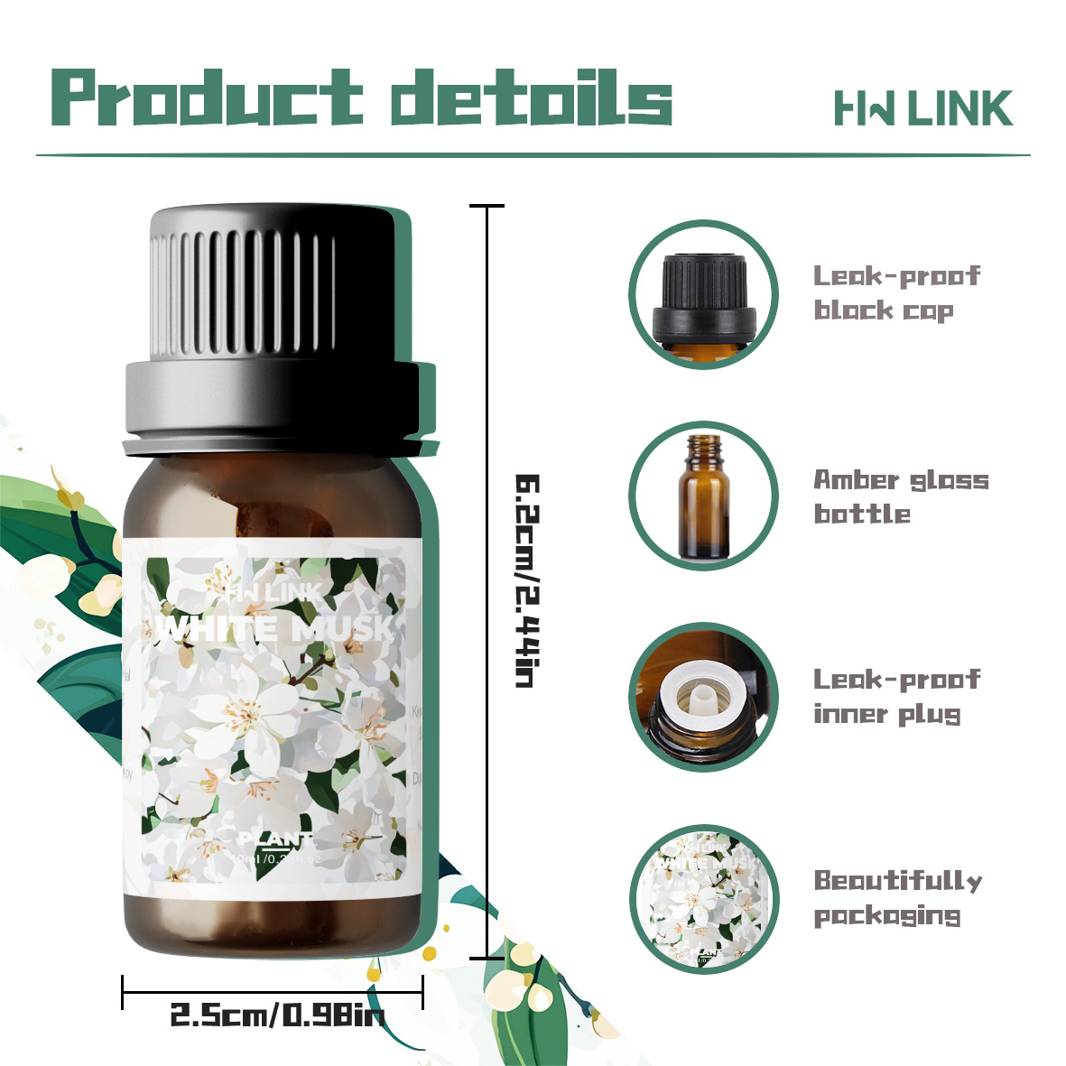 White Musk Essential Oils 10ml - огляд і ціна Candle Making Ingredients