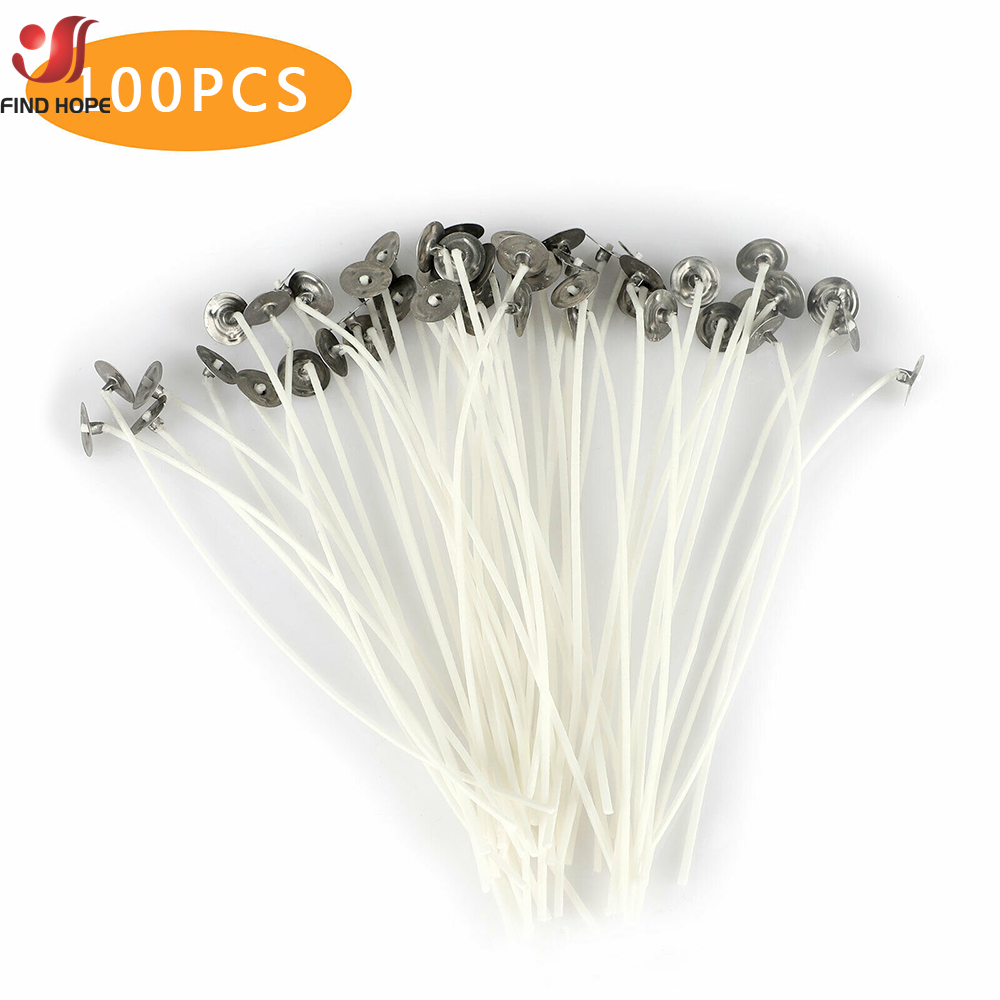 100PCS/bag Smokeless Candle Wi - огляд і ціна Cotton Wick Pre Tabbed