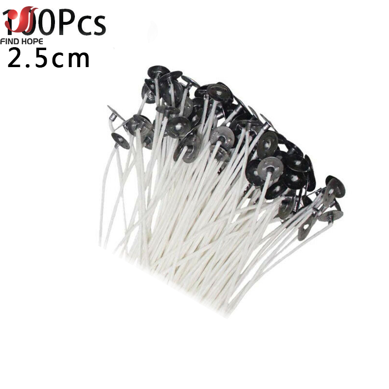 100pcs Smokeless Candle Wicks  - огляд і ціна Cotton Wick Pre Tabbed