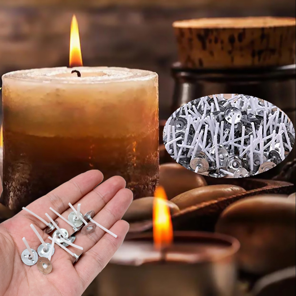 2.6/6cm 8-25 PCS Candle Wicks  - огляд і ціна Cotton Wick Pre Tabbed