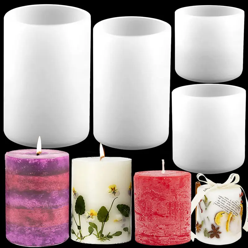 Cylinder Silicone Candle Molds - огляд і ціна Candle Making Ingredients
