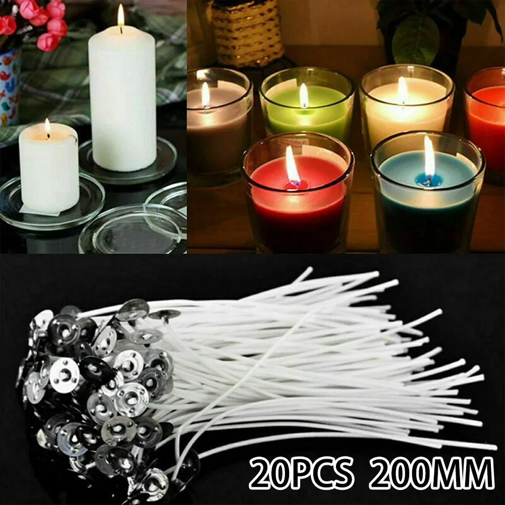 20pcs Smokeless Candle Wicks 2 - огляд і ціна Cotton Wick Pre Tabbed