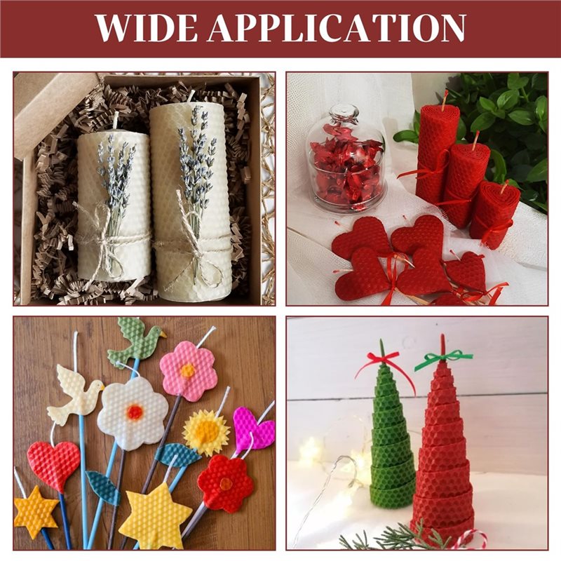 24Pcs 8x8 Inch Beeswax Sheets  - огляд і ціна Candle Making Kit For Adults